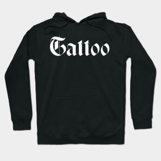 tattoo tytpography design Hoodie